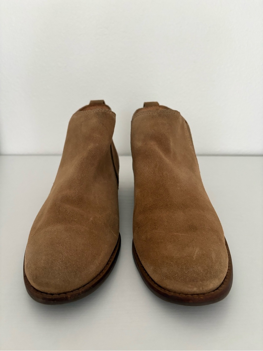 L.L. Bean Women's Tan Suede Ankle Booties